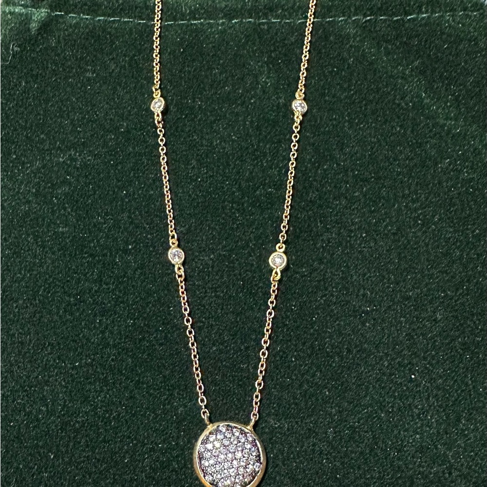 Gold and Silver Pendant Necklace